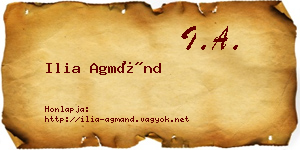 Ilia Agmánd névjegykártya